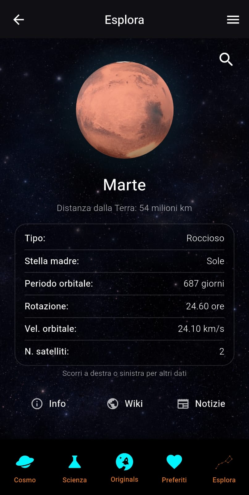 Modalità Esplora