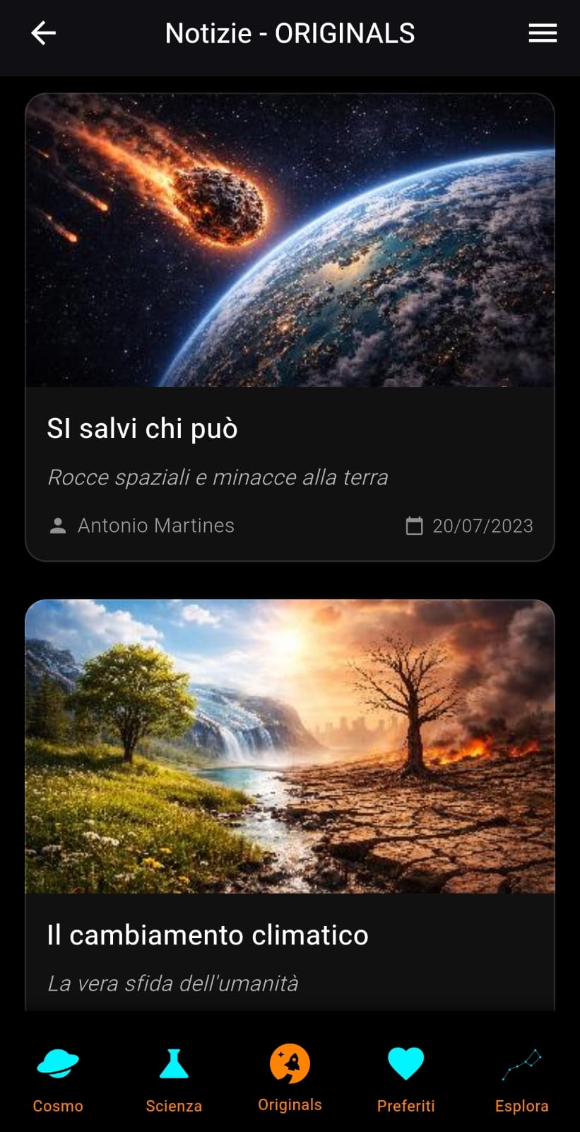 Schermata Originals